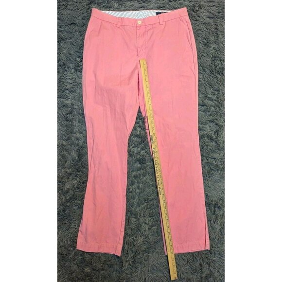 Vineyard Vines Slim Fit Chino Salmon Pink Breaker Pants Men's Size 34X32 EUC! - Picture 10 of 11